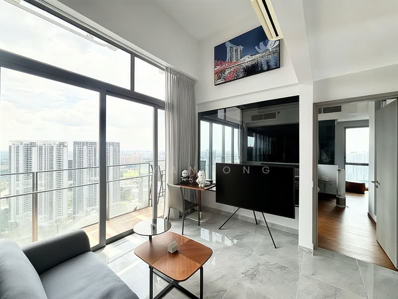 Gorgeously Renovated Duplex Penthouse with Stunning Unblocked Views, , 4 Bedrooms, 2,550 sqft, Condominium For Rent, by Bryan Ong, 500228866 - Living Room - PropertyGuru.com.sg