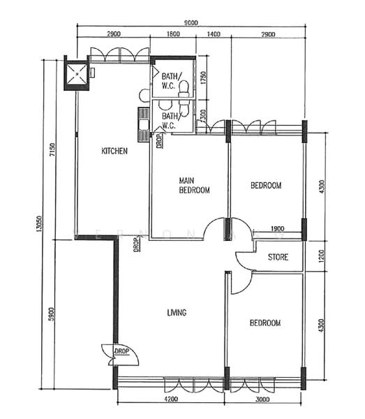 413 Ang Mo Kio Avenue 10, 413 Ang Mo Kio Avenue 10, 3 Bedrooms, 990 sqft, HDB Flat For Rent, by Vernon Ang, 500228932 - PropertyGuru.com.sg