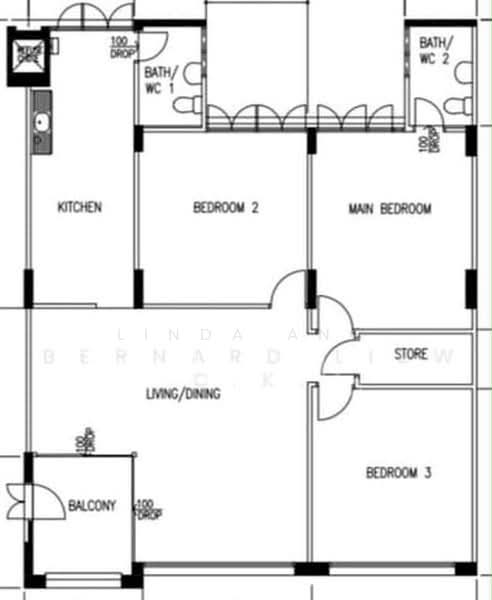 30 Jalan Bahagia, 30 Jalan Bahagia, 3 Bedrooms, 1,313 sqft, HDB Flat For Sale, by Linda Ang, 500228946 - PropertyGuru.com.sg