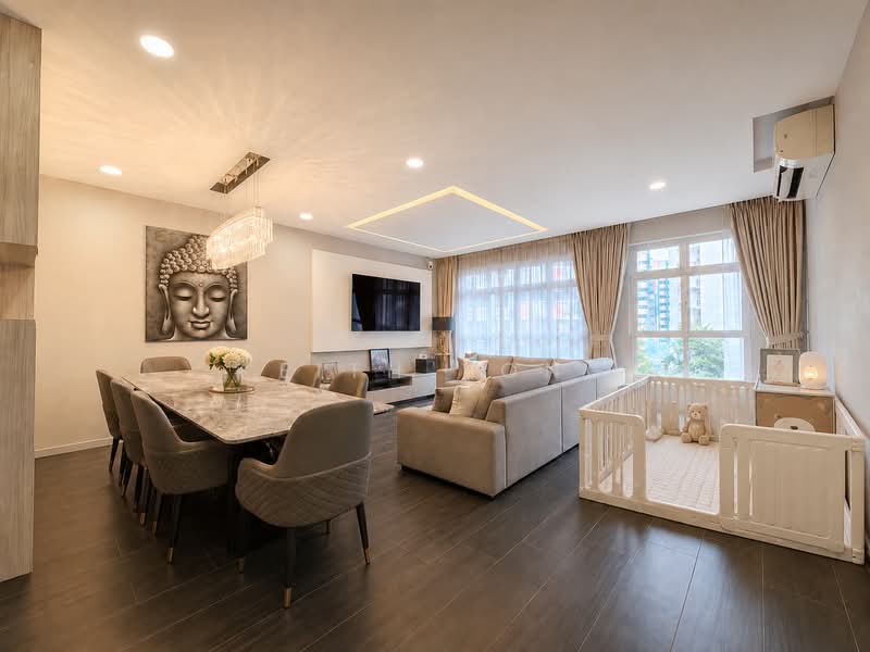 674B Fern Grove @ Yishun, 674B Yishun Avenue 4, 3 Bedrooms, 1,205 sqft, HDB Flat For Sale, by Keith Yong, 500229050 - Living Room - PropertyGuru.com.sg