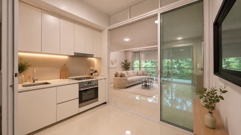 Double Bay Residences, 19B Simei Street 4, 1 Bedroom, 635 sqft, Condominium For Sale, by Jovie Chong, 500229065 - Kitchen - PropertyGuru.com.sg