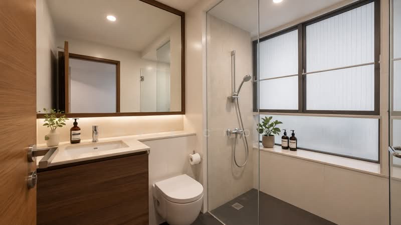 Double Bay Residences, 19B Simei Street 4, 1 Bedroom, 635 sqft, Condominium For Sale, by Jovie Chong, 500229065 - Bathroom - PropertyGuru.com.sg