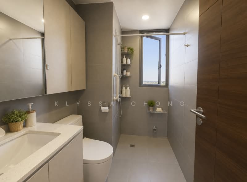 Arc at Tampines, 15 Tampines Avenue 8, 3 Bedrooms, 1,076 sqft, Executive Condominium For Sale, by Klyssa Chong, 500229168 - Bathroom - PropertyGuru.com.sg