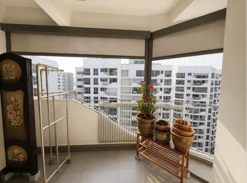 Arc at Tampines, 15 Tampines Avenue 8, 3 Bedrooms, 1,076 sqft, Executive Condominium For Sale, by Klyssa Chong, 500229168 - Balcony - PropertyGuru.com.sg