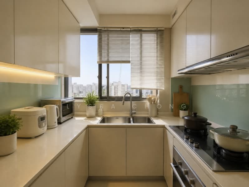 Arc at Tampines, 15 Tampines Avenue 8, 3 Bedrooms, 1,076 sqft, Executive Condominium For Sale, by Klyssa Chong, 500229168 - Kitchen - PropertyGuru.com.sg
