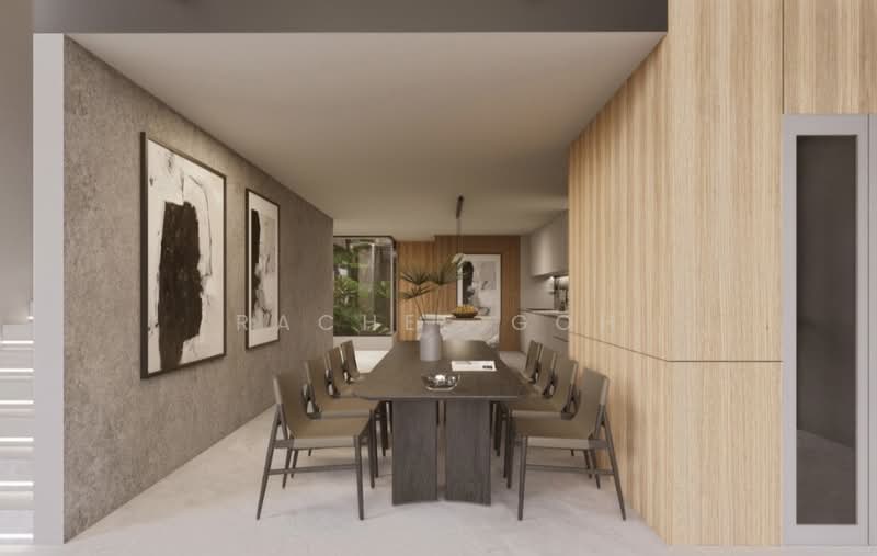 C.H.E.A.P 6 Levels Brand New Freehold Corner Terrace near Kembangan MRT, , 5 Bedrooms, 7,940 sqft, Corner Terrace For Sale, by Rachel Goh, 500229188 - Dining Room - PropertyGuru.com.sg
