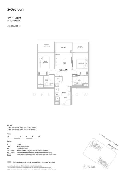 One Marina Gardens, 3 Marina Gardens Lane, 2 Bedrooms, 646 sqft, Apartment For Sale, by Del Leow, 500229191 - PropertyGuru.com.sg