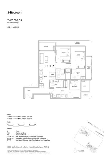One Marina Gardens, 3 Marina Gardens Lane, 3 Bedrooms, 969 sqft, Apartment For Sale, by Del Leow, 500229205 - PropertyGuru.com.sg