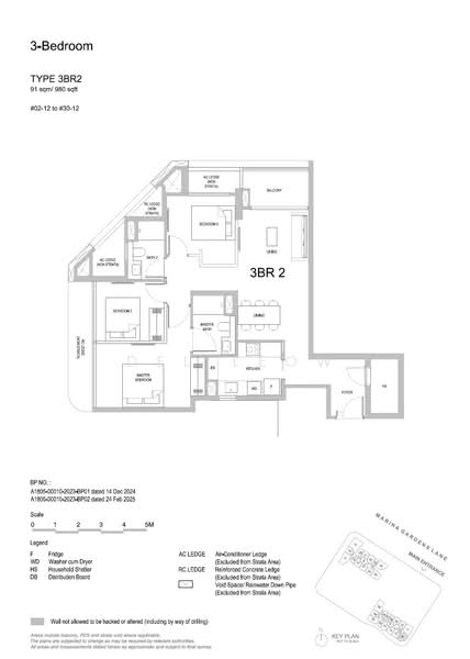 One Marina Gardens, 3 Marina Gardens Lane, 3 Bedrooms, 980 sqft, Apartment For Sale, by Del Leow, 500229207 - PropertyGuru.com.sg