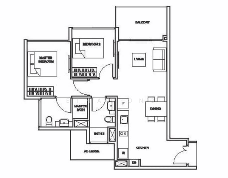 The Glades, 6 Bedok Rise, 2 Bedrooms, 721 sqft, Condominium For Rent, by Ethan Ong, 500229213 - PropertyGuru.com.sg