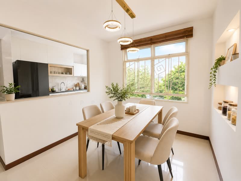 FIRESALELOW FLOORMOVE IN READY, , 3 Bedrooms, 1,184 sqft, HDB Flat For Sale, by Sapphire Lee, 500229277 - Dining Room - PropertyGuru.com.sg