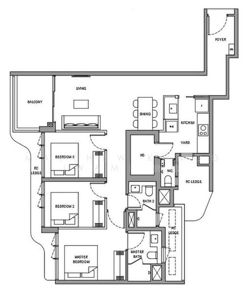 Vela Bay, 1 Bayshore Walk, Bedok / Upper East Coast, 3 Bedrooms, 1,033 sqft, Condominium For Sale, by Matthew Kengo Iwami 贤悟, 500229421 - PropertyGuru.com.sg