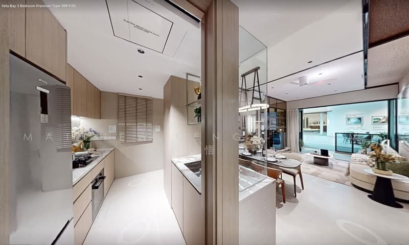 Vela Bay, 1 Bayshore Walk, Bedok / Upper East Coast, 3 Bedrooms, 1,033 sqft, Condominium For Sale, by Matthew Kengo Iwami 贤悟, 500229421 - Kitchen - PropertyGuru.com.sg