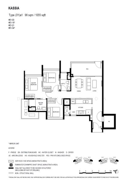 Kassia, 31 Flora Drive, 3 Bedrooms, 1,055 sqft, Condominium For Sale, by Dominic Choa, 500229453 - PropertyGuru.com.sg