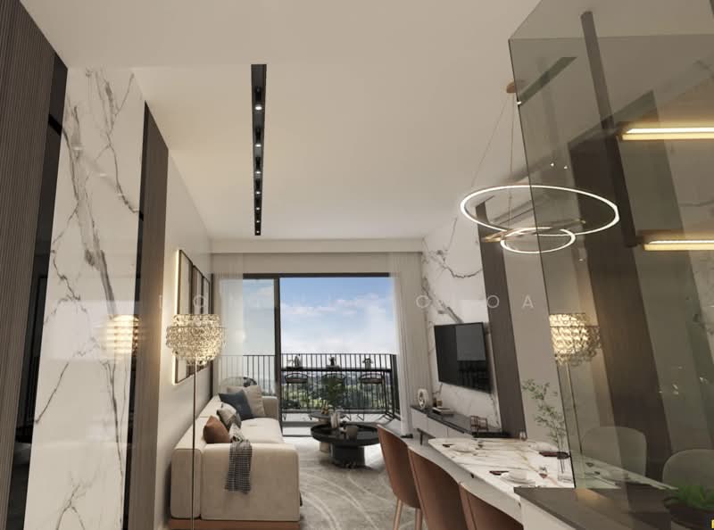 Kassia, 31 Flora Drive, 3 Bedrooms, 1,055 sqft, Condominium For Sale, by Dominic Choa, 500229453 - Living Room - PropertyGuru.com.sg