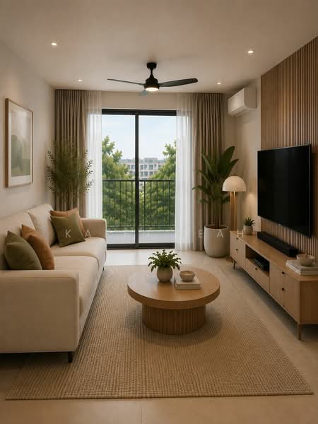 The Continuum, 1-8 Thiam Siew Avenue, 2 Bedrooms, 646 sqft, Condominium For Sale, by Karen Seah, 500229456 - Living Room - PropertyGuru.com.sg