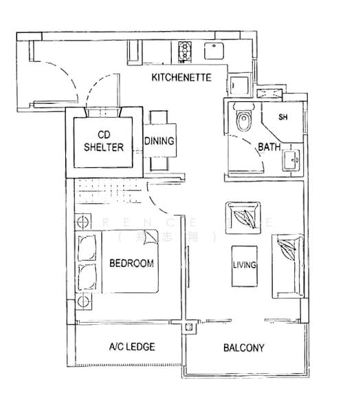 Espira Suites, 99A Lorong H Telok Kurau, 1 Bedroom, 495 sqft, Condominium For Rent, by Terence Tee (郑志翔), 500229461 - PropertyGuru.com.sg