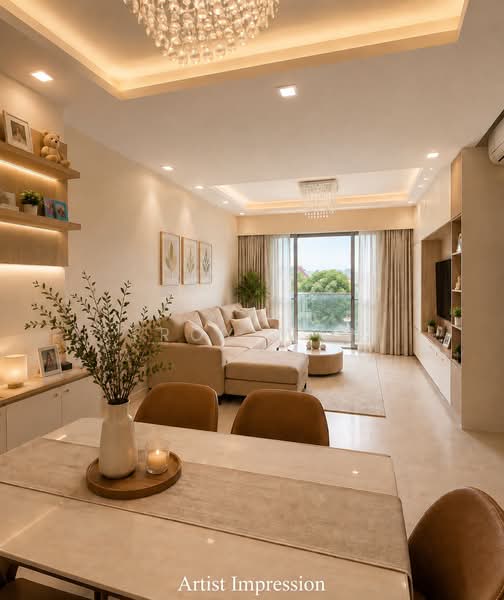 Thomson Grand, Sin Ming Walk, 3 Bedrooms, 1,356 sqft, Condominium For Sale, by Troy Wan, 500229536 - Living Room - PropertyGuru.com.sg