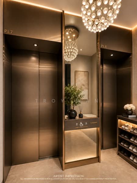 Thomson Grand, Sin Ming Walk, 3 Bedrooms, 1,356 sqft, Condominium For Sale, by Troy Wan, 500229536 - Private Lift Lobby - PropertyGuru.com.sg