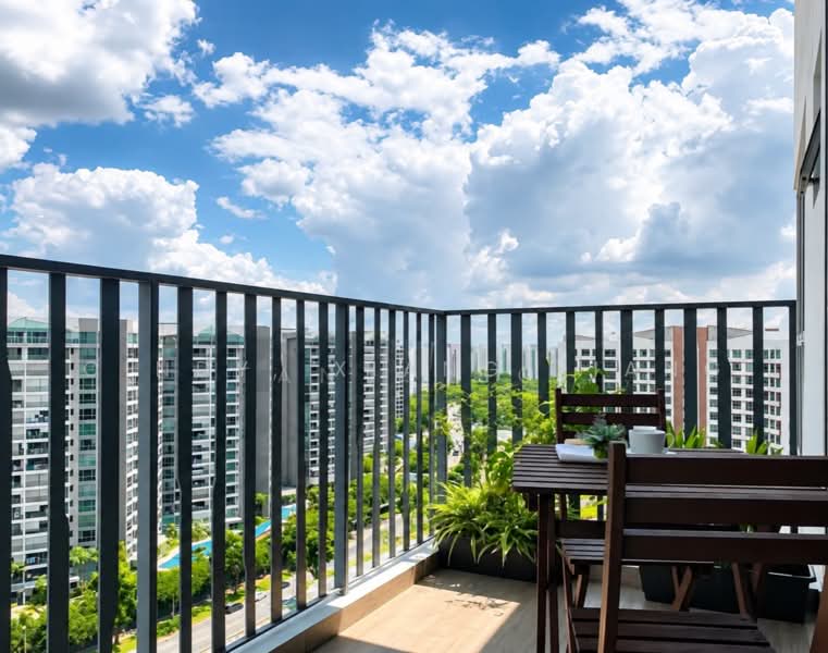 Heron Bay, Upper Serangoon View, 3 Bedrooms, 2,000 sqft, Executive Condominium For Rent, by Cindy, Xiang Xiang, 500229560 - Balcony - PropertyGuru.com.sg