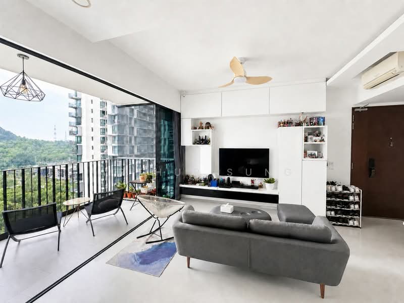 Foresque Residences, 107 Petir Road, Dairy Farm / Bukit Panjang / Choa Chu Kang, 3 Bedrooms, 1,281 sqft, Condominium For Sale, by Arthur Sung, 500229571 - Living Room - PropertyGuru.com.sg