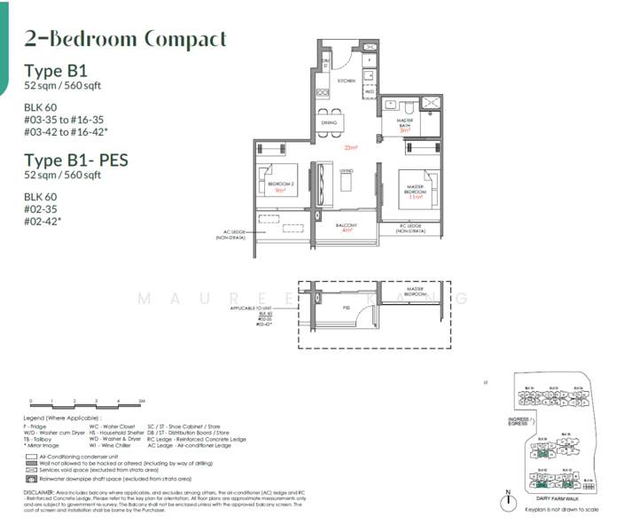 Narra Residences, 50, Dairy Farm / Bukit Panjang / Choa Chu Kang, 2 Bedrooms, 560 sqft, Condominium For Sale, by Maureen Kang, 500229578 - PropertyGuru.com.sg