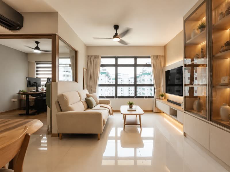 799A Woodlands Drive 60, 799A Woodlands Drive 60, 3 Bedrooms, 1,001 sqft, HDB Flat For Sale, by Kieran Koh, 500229579 - Living Room - PropertyGuru.com.sg