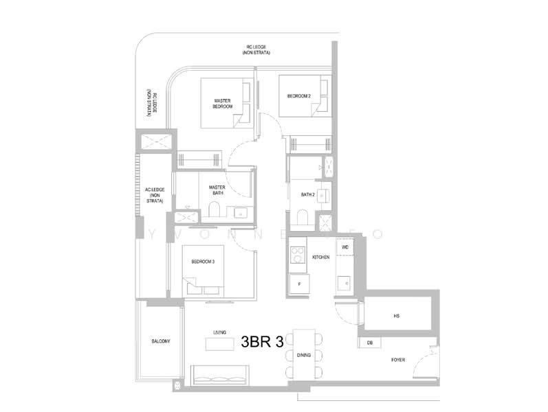 One Marina Gardens, 3 Marina Gardens Lane, 3 Bedrooms, 904 sqft, Apartment For Sale, by YvoNne Yeo, 500229600 - PropertyGuru.com.sg
