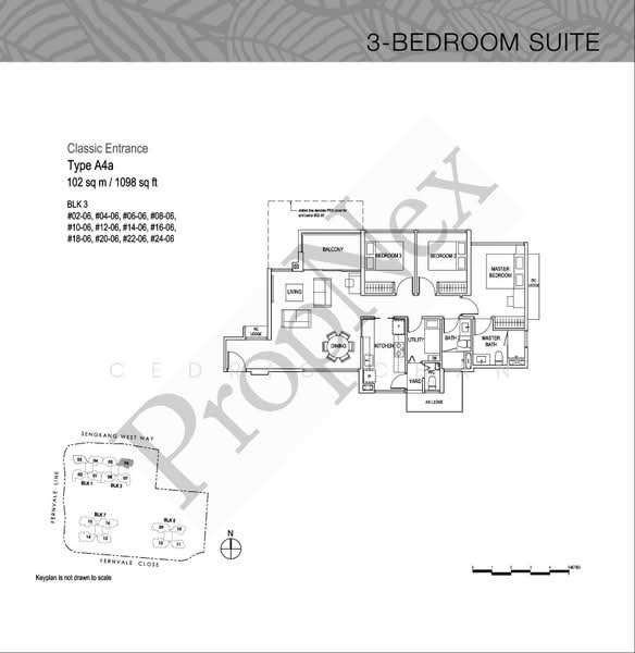 Lush Acres, 3 Fernvale Close, 3 Bedrooms, 1,098 sqft, Executive Condominium For Sale, by Cedric Chan, 500229625 - PropertyGuru.com.sg