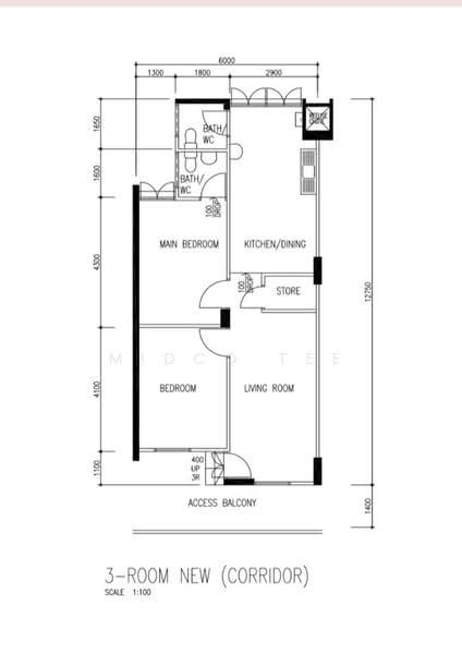 Hougang Street 11, Hougang St 11, 2 Bedrooms, 721 sqft, HDB Flat For Sale, by Midco Tee, 500229634 - PropertyGuru.com.sg