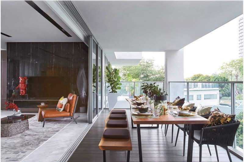 Sky @ Eleven, 5 Thomson Lane, 4 Bedrooms, 2,820 sqft, Condominium For Sale, by Janet Boo, 500229657 - Living Room - PropertyGuru.com.sg