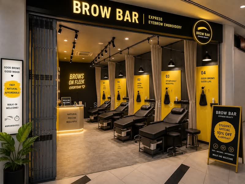 新加坡资产 Mall Shop for SALE, 321 Alexandra Road, 388 sqft, Mall Shop For Sale, by Leister Neo, 500229659 - AI concept brow bar sample - CommercialGuru.com.sg