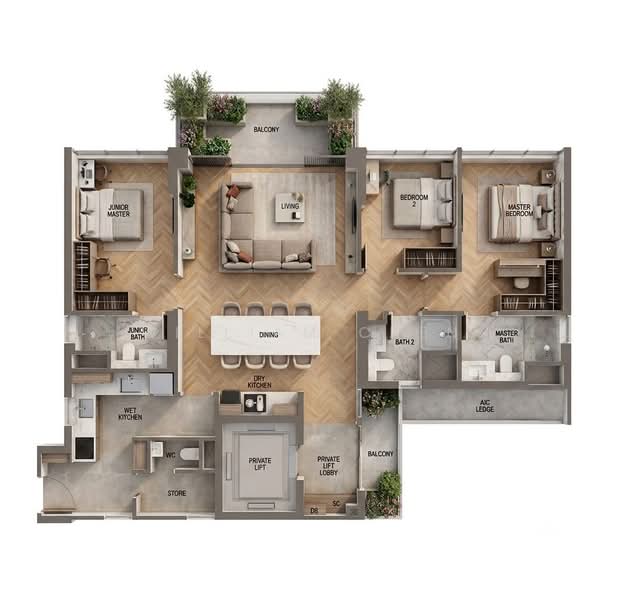 Martin Modern, 10 Martin Place, 3 Bedrooms, 1,421 sqft, Apartment For Sale, by William Chen, 500229667 - PropertyGuru.com.sg