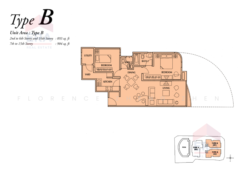 Global Ville, 20 Jalan Raja Udang, 2 Bedrooms, 905 sqft, Condominium For Rent, by Florence Zheng Zhen, 500229739 - PropertyGuru.com.sg