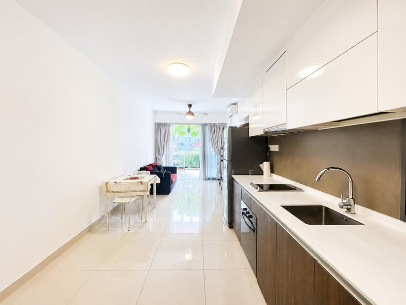 Parc Olympia, 60 Flora Drive, 2 Bedrooms, 883 sqft, Condominium For Rent, by Joyce Lee, 500229740 - Living Room - PropertyGuru.com.sg