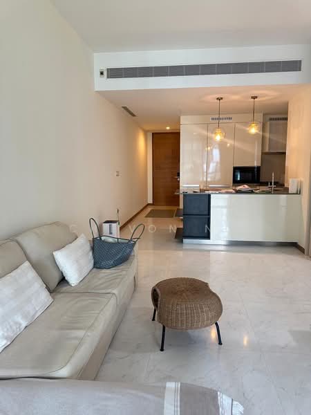 Marina One Residences, 21 Marina Way, Boat Quay / Raffles Place / Marina, 1 Bedroom, 743 sqft, Condominium For Rent, by Chevon Ng, 500229773 - Living Room - PropertyGuru.com.sg