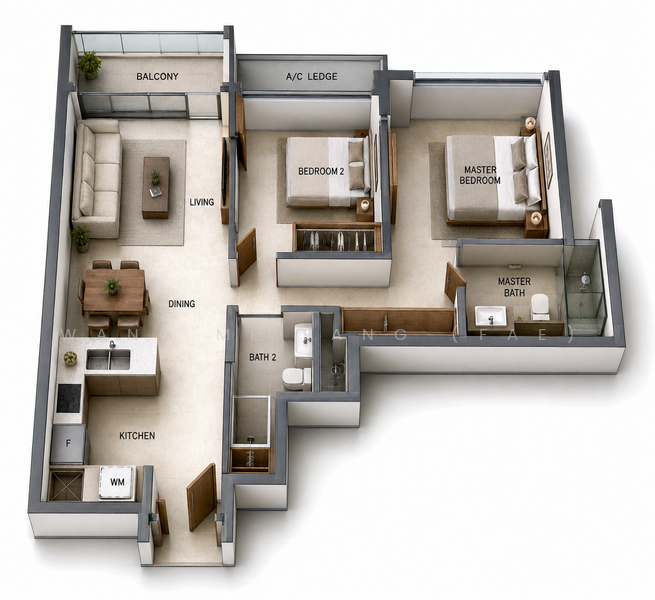 Ripple Bay, 6 Pasir Ris Link, 2 Bedrooms, 775 sqft, Condominium For Sale, by Wang Meifang (Fae), 500229845 - PropertyGuru.com.sg