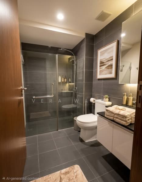 Presto @ Upper Serangoon, 528 Upper Serangoon Road, Hougang / Punggol / Sengkang, 1 Bedroom, 420 sqft, Condominium For Sale, by Vera Wang, 500229897 - Bathroom - PropertyGuru.com.sg