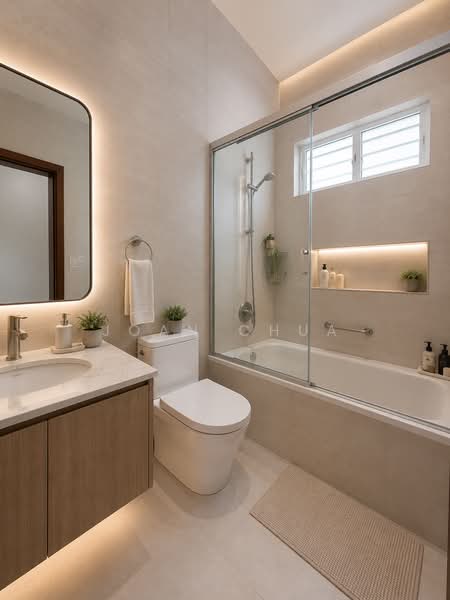 Gentle Villas, Gentle Drive, 5 Bedrooms, 3,000 sqft, Detached House For Sale, by Joan Chua, 500230023 - Bathroom - PropertyGuru.com.sg