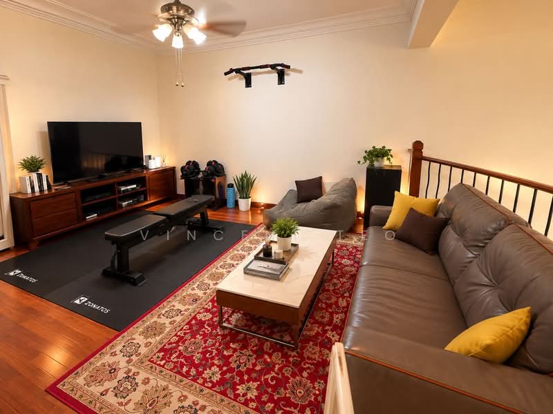 The Riverina, Riverina View, 5 Bedrooms, 3,086 sqft, Terraced House For Sale, by Vincent Teo, 500230035 - Living Room - PropertyGuru.com.sg