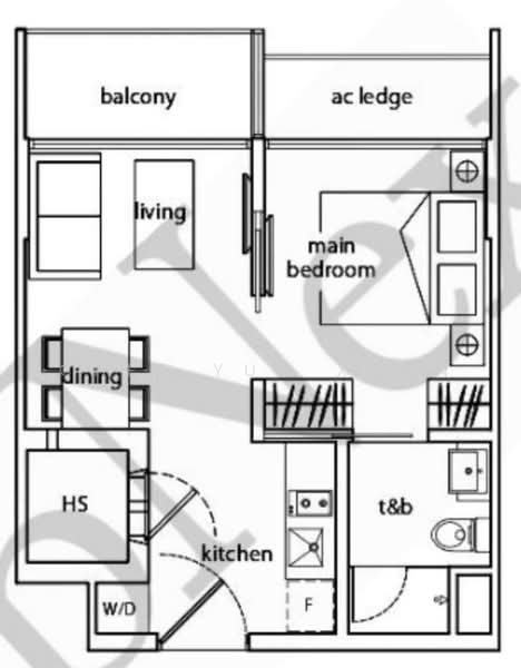 Cradels, 10 Lorong Limau, 1 Bedroom, 441 sqft, Condominium For Rent, by Chee Yun Xuan, 500230063 - PropertyGuru.com.sg