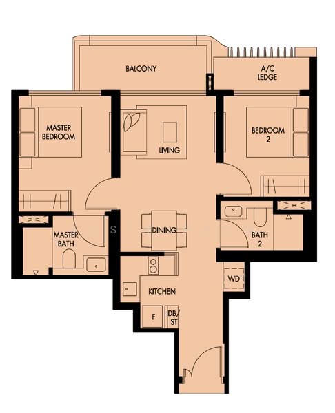 The Tre Ver, 66 Potong Pasir Avenue 1, 2 Bedrooms, 700 sqft, Condominium For Rent, by Elsie Heng, 500230095 - PropertyGuru.com.sg