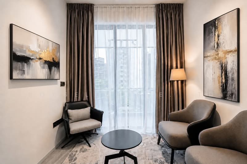 Leedon Green, 34 Leedon Heights, 1 Bedroom, 474 sqft, Apartment For Sale, by Kit Toh, 500230142 - Living Room - PropertyGuru.com.sg