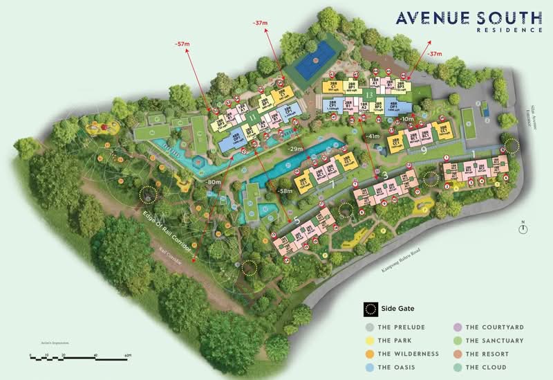 Avenue South Residence, 13 Silat Avenue, 2 Bedrooms, 657 sqft, Condominium For Sale, by Melvin Tay, 500230294 - Exterior - PropertyGuru.com.sg