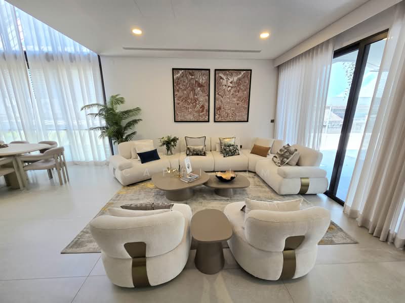 Brand New Landed for Sale! 1km to Top Schools!, Kheam Hock Road, Trevose Crescent, Merryn Road, University Road, Berrima Road, 6 Bedrooms, 7,898 sqft, Corner Terrace For Sale, by Cappi Lim, 500230303 - Living Room - PropertyGuru.com.sg