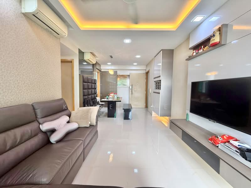 Esparina Residences, 121 Compassvale Bow, 2 Bedrooms, 829 sqft, Executive Condominium For Sale, by Kenneth Yeo, 500230335 - Living Room - PropertyGuru.com.sg