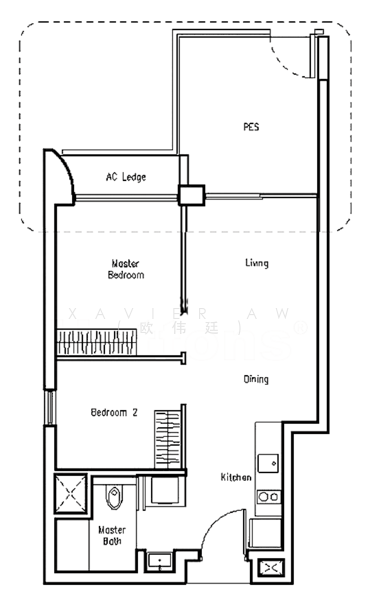 Lakeville, 1 Jurong Lake Link, 2 Bedrooms, 678 sqft, Condominium For Rent, by Xavier Aw (欧伟廷), 500230390 - PropertyGuru.com.sg
