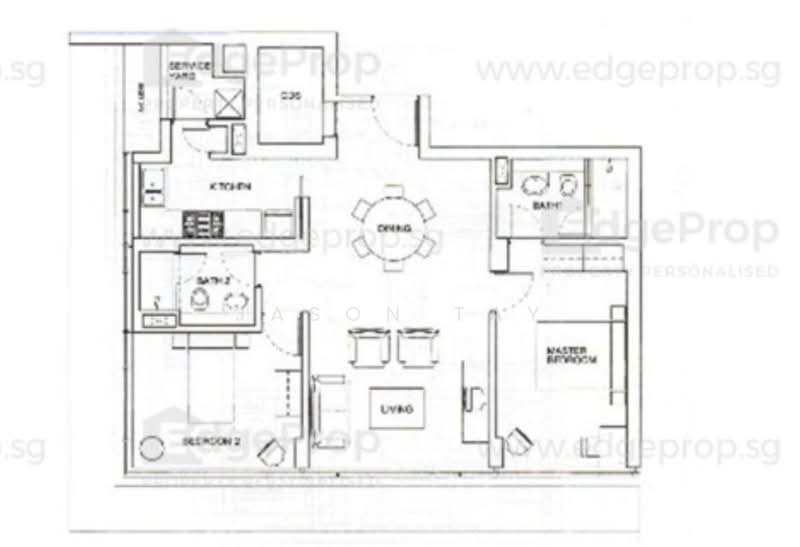 The Trumps, 1 Jalan Kembangan, 2 Bedrooms, 980 sqft, Condominium For Sale, by Jason Tay, 500230435 - PropertyGuru.com.sg