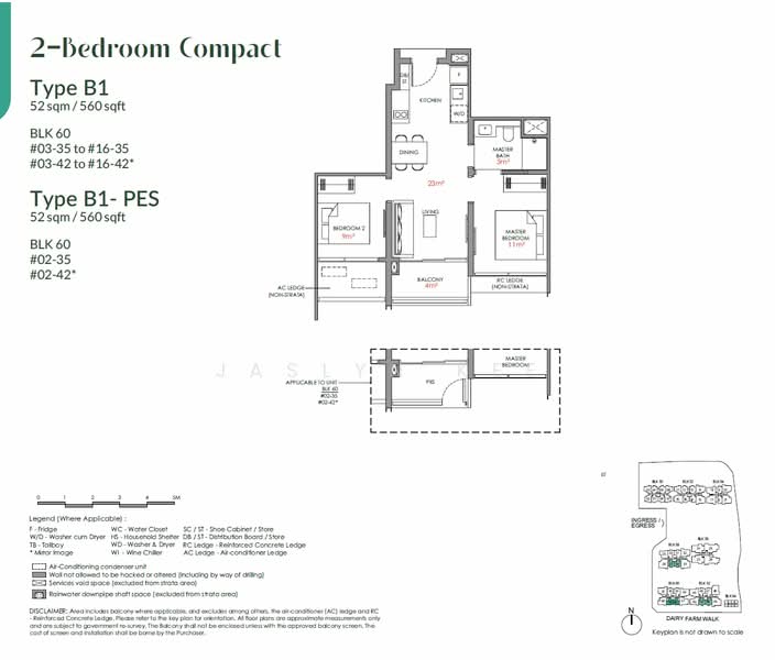 Narra Residences, , 2 Bedrooms, 560 sqft, Condominium For Sale, by Jaslyn Kee, 500230470 - PropertyGuru.com.sg