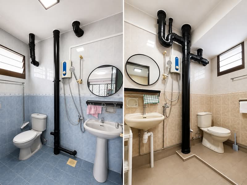 604 Clementi West Street 1, 604 Clementi West Street 1, 3 Bedrooms, 1,281 sqft, HDB Flat For Rent, by Cindy Chia, 500230480 - Bathroom - PropertyGuru.com.sg